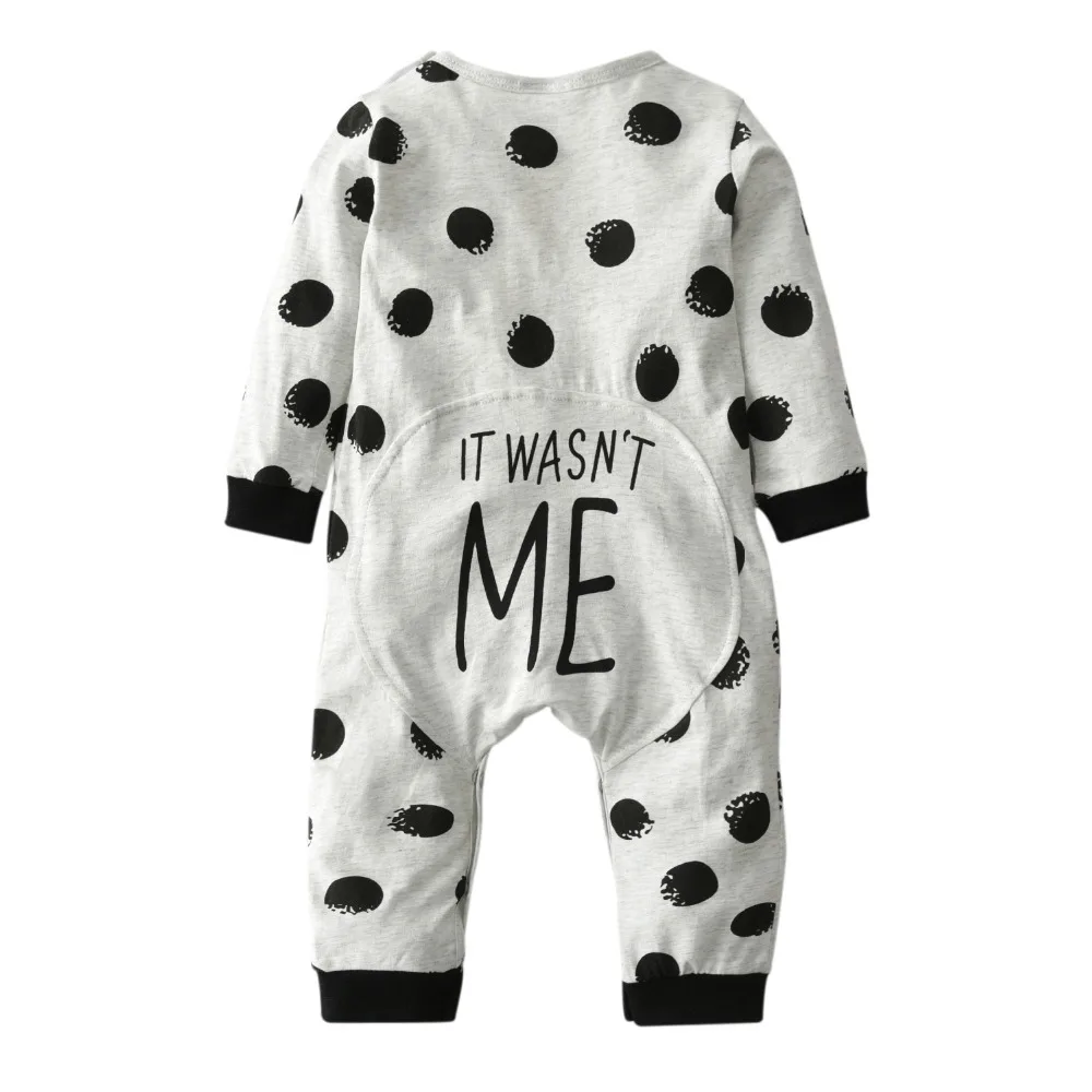 2021 Hot selling Fashion Baby Boy Girl Clothes Newborn Toddler Long-sleeved Dot jumpsuit Infant Clothing set Outfits | Детская одежда и