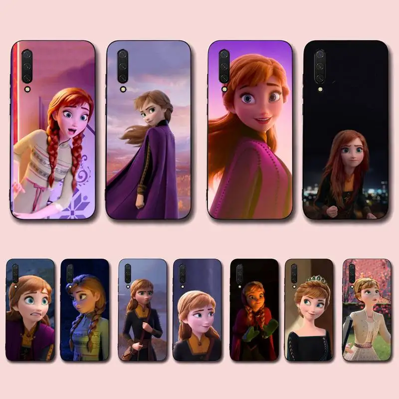 

Disney Princess Anna Phone Case for Xiaomi mi 5 6 8 9 10 lite pro SE Mix 2s 3 F1 Max2 3