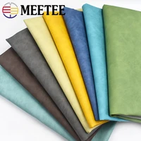 meetee 100x137cm 0 7mm thick faux leather fabric pvc cloth for notebook luggage diy hometextile furniture decorative material