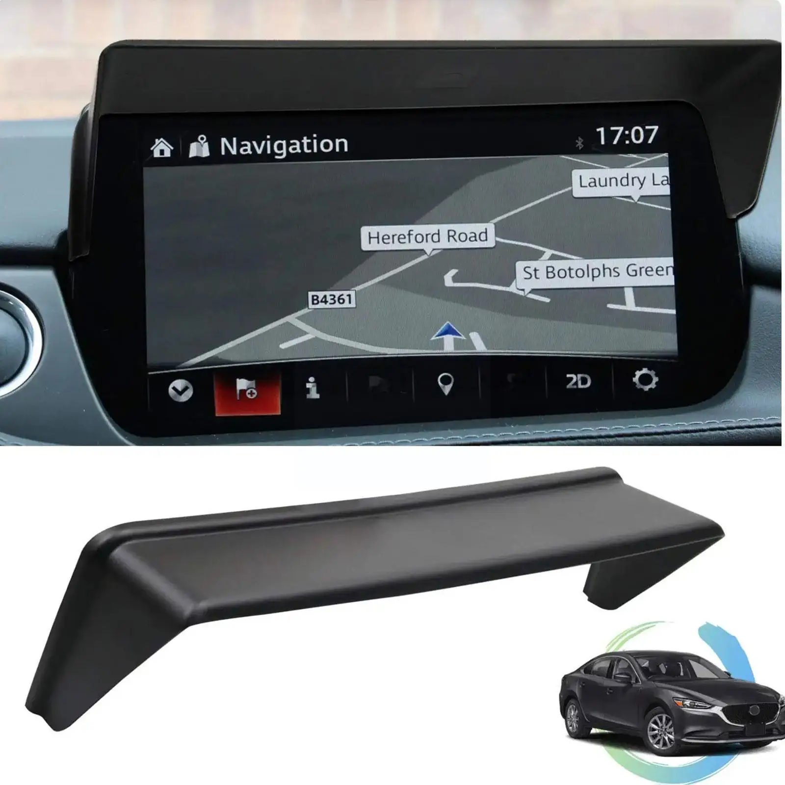 

Черный Автомобильный Gps Dvd затеняющий козырек экран для навигации анти-автомобильные аксессуары Y3c9