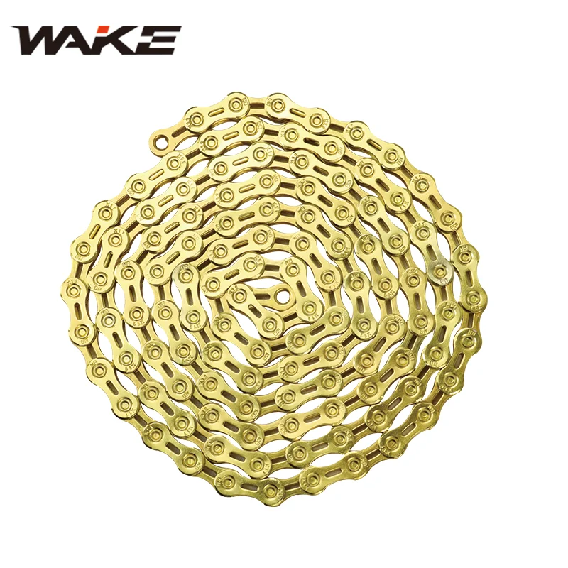 Горная велосипедная цепь Wake MTB 116L 11S скорость углеродистая сталь золото