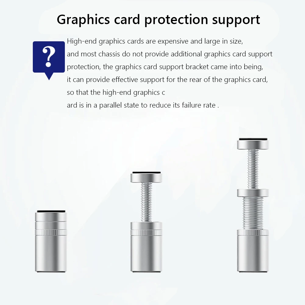 

Новый держатель для графического процессора из алюминиевого сплава, регулируемый телескопический держатель для графического процессора, ...