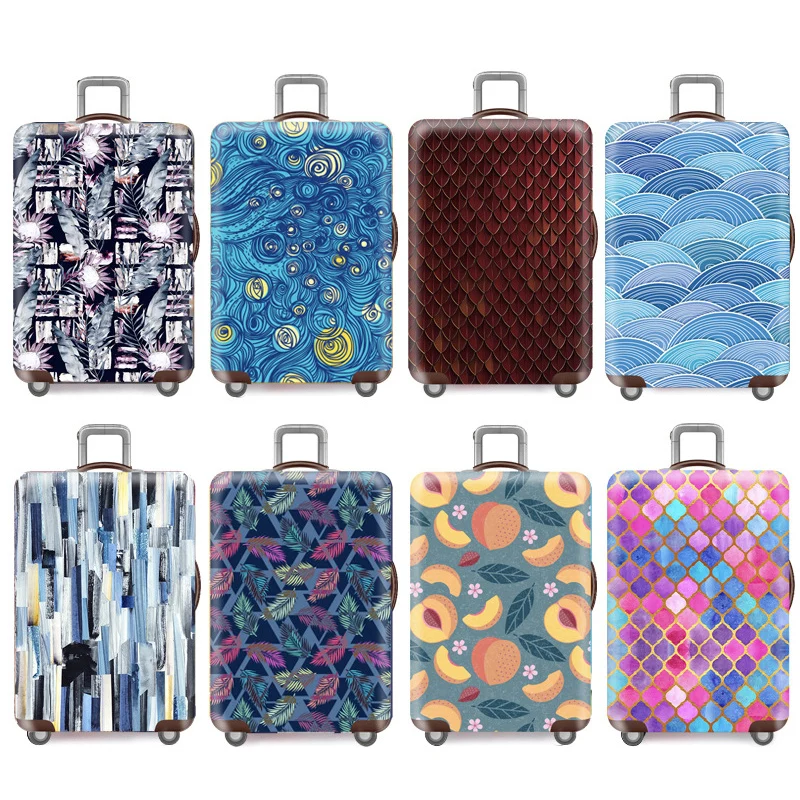 Travel Accessories for 18-32 Inch Suitcases Elasticity Luggage Protective Cover Baggage Travel Essential Sprinted Case Cover