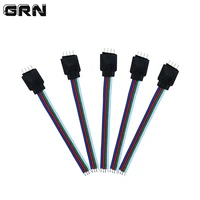 5050 rgb strip connector 4pin male wire 10cm 15cm connect cable for for 2835 3528 led colorful strip