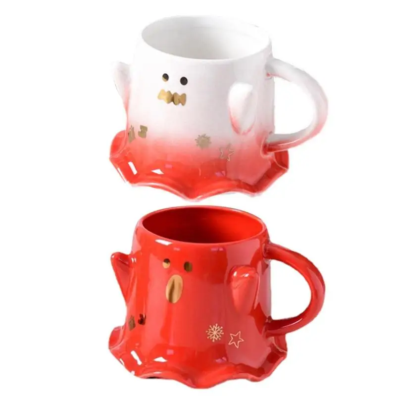 

Christmas Gifts Coffee Mugs Halloween Cartoon Breakfast Milk Cup Cute Ghost tea Mug Household Drinking Set Halloween Gifts
