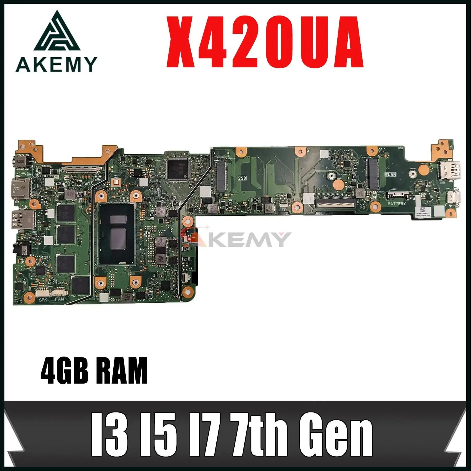 

X420UA Mainboard For ASUS VivoBook 14 Y406U Y406UA X420UA Laptop Motherboard With I3-7020U 4GB-RAM 100% Fully Tested