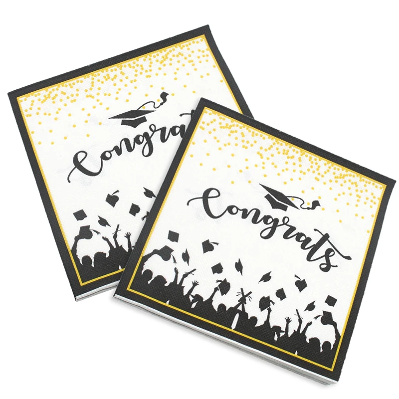 

Сезон выпускного сезона, 20 шт., докторская шляпа, Цветовая печать, фототкань, стандартная основа, тематическое украшение, 2-слойная искусстве...