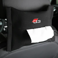 1 pack car flannel tissue box tissue pack for audi a3 a4 b5 b6 8p 8v 8l a5 a7 c6 c5 q2 q3 tt rs3 rs4 car styling accessories