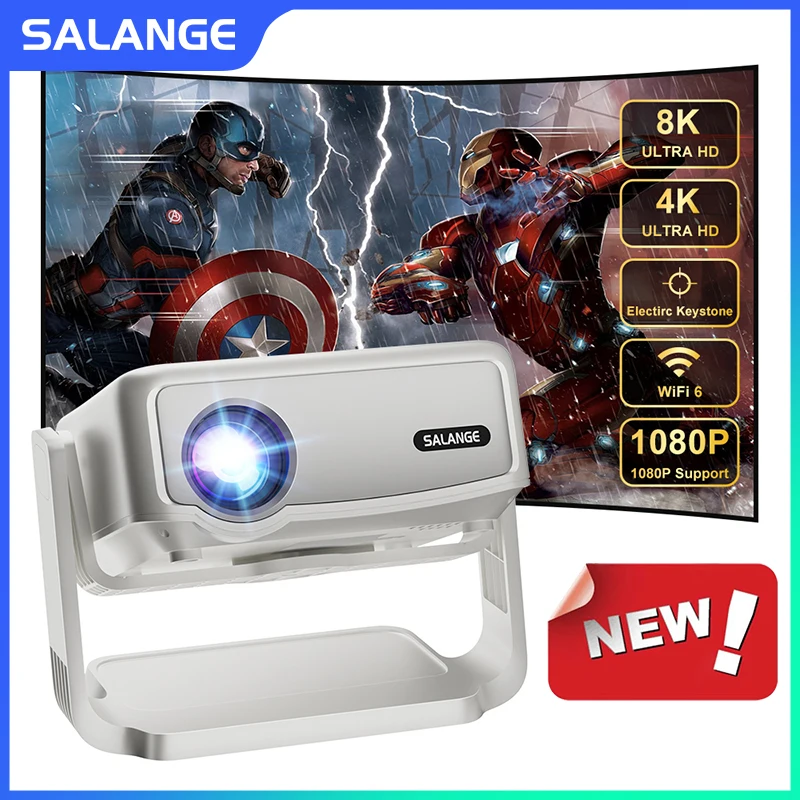 Проектор Salange P90 на базе Android 9 Wi-Fi 5500 лм