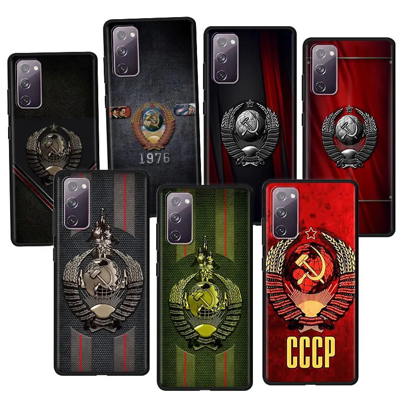 

Cover Case for Samsung Galaxy S10 S20 S21 S22 Plus Ultra FE S10Plus S20FE S21Ultra 5G Cell Soft Phone USSR Flag Soviet Union