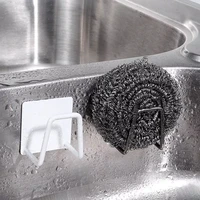 1pcs storage organizer multi purpose kitchen supplies sponges holder non slip self adhesive drain drying rack