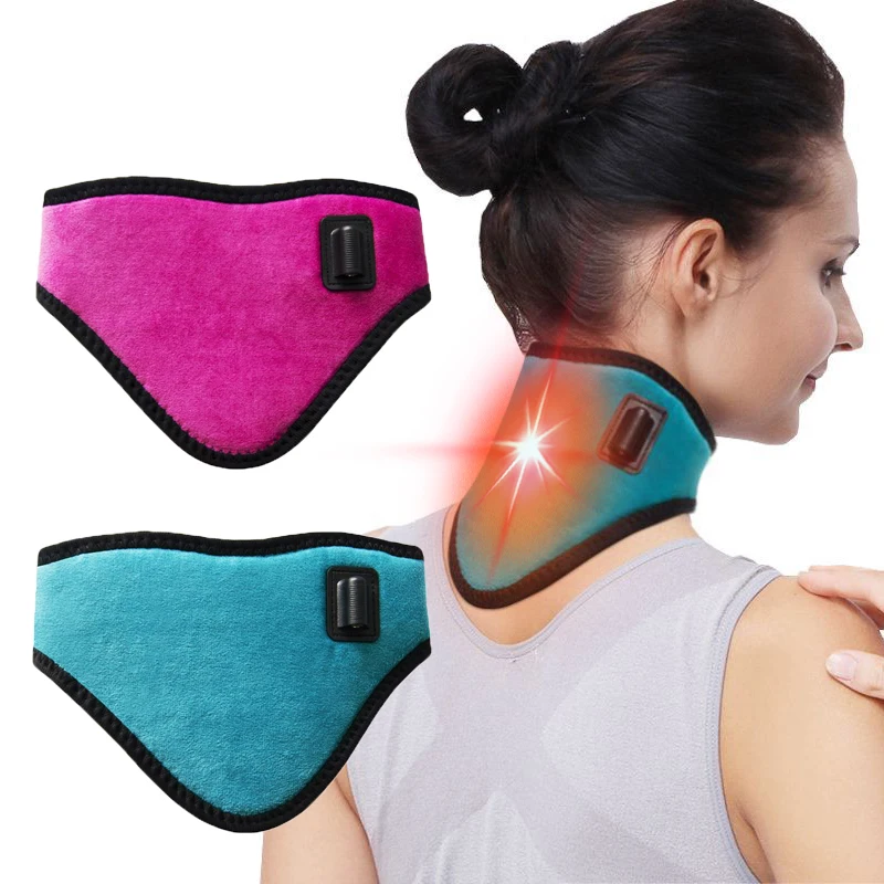 

Electric Heating Neck Brace Cervical Vertebra Fatigue Therapy Reliever Neck Pain Relieve Strap Moxibustion Health Care Tool