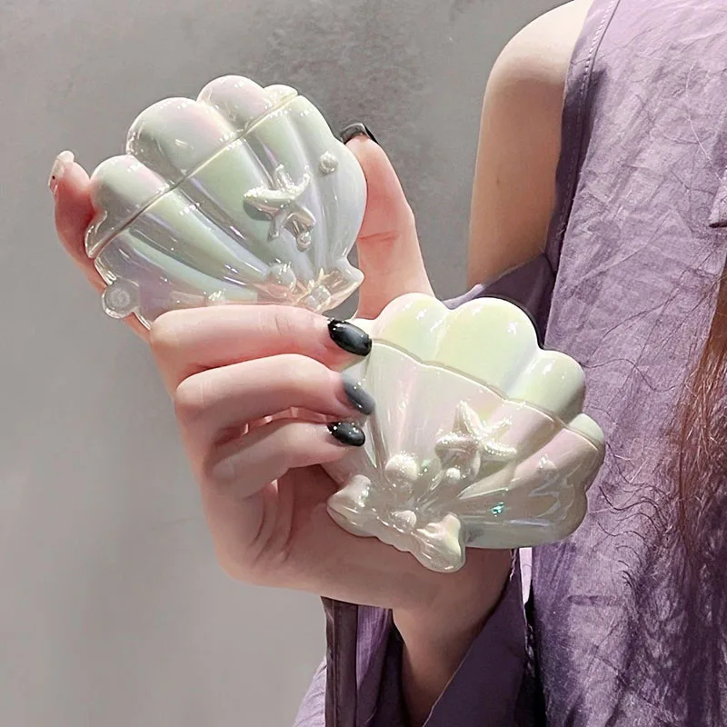 Милая Лазерная красочная фотовспышка для apple AirPods 1/2/3 мягкие белые наушники Airpods Pro