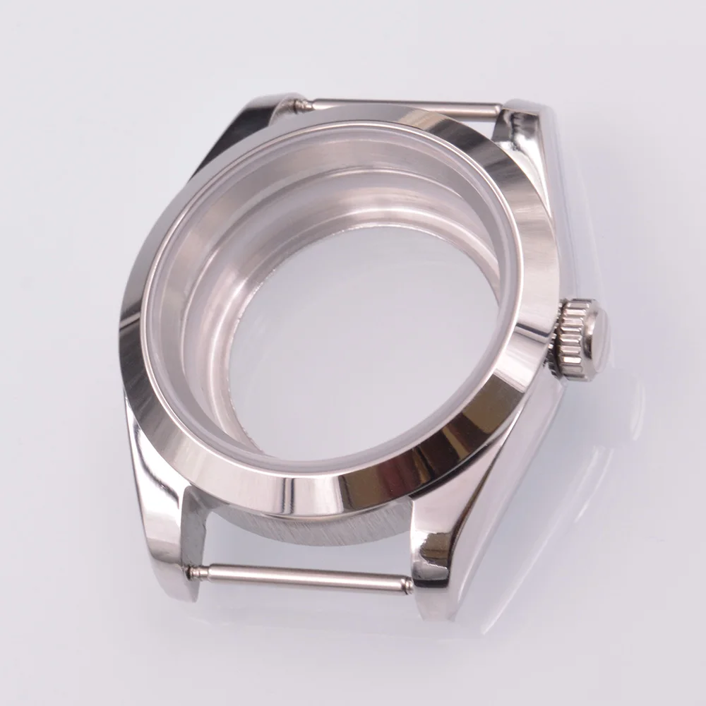 

DEBERT 40mm Sapphire Glass watch case fit NH35 NH36 Miyota 8215 8205 ETA2836 2824 Movement watch parts