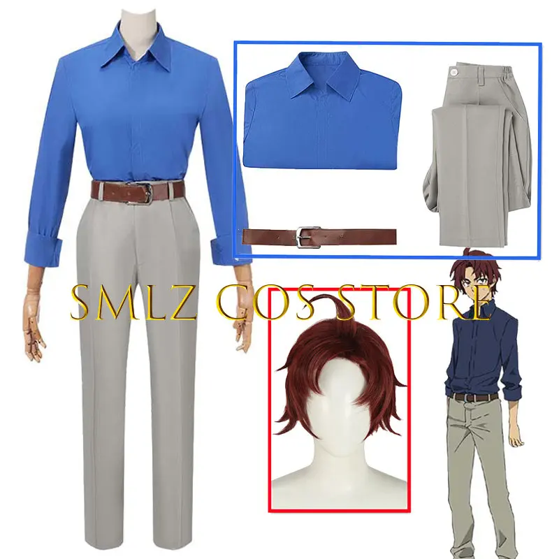 

Season 4 Sakunosuke Oda Cosplay Anime Bungo Stray Dogs Costume Young Oda Suit Uniform Party Anime Cosplay Wig