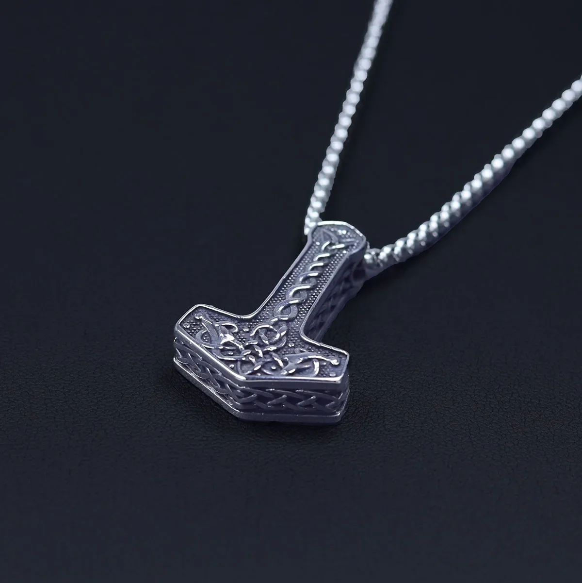 GuoShuang скандинавский Викинг мьельнир Тора Hammer Valknut ожерелье из нержавеющей стали