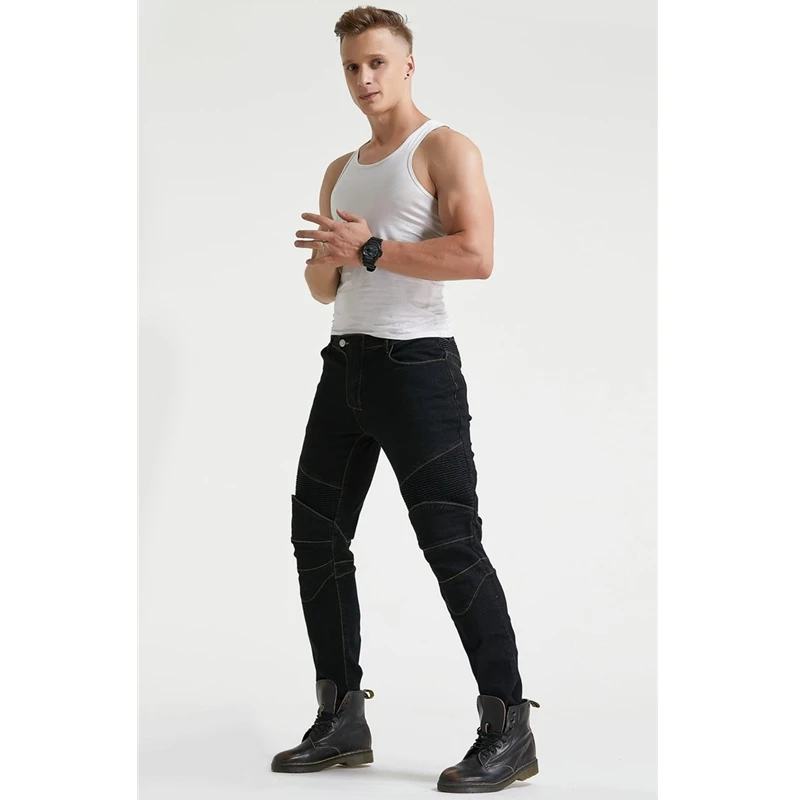 Мотоциклетные брюки Rider Biker эластичные джинсы защитные для мотокросса с