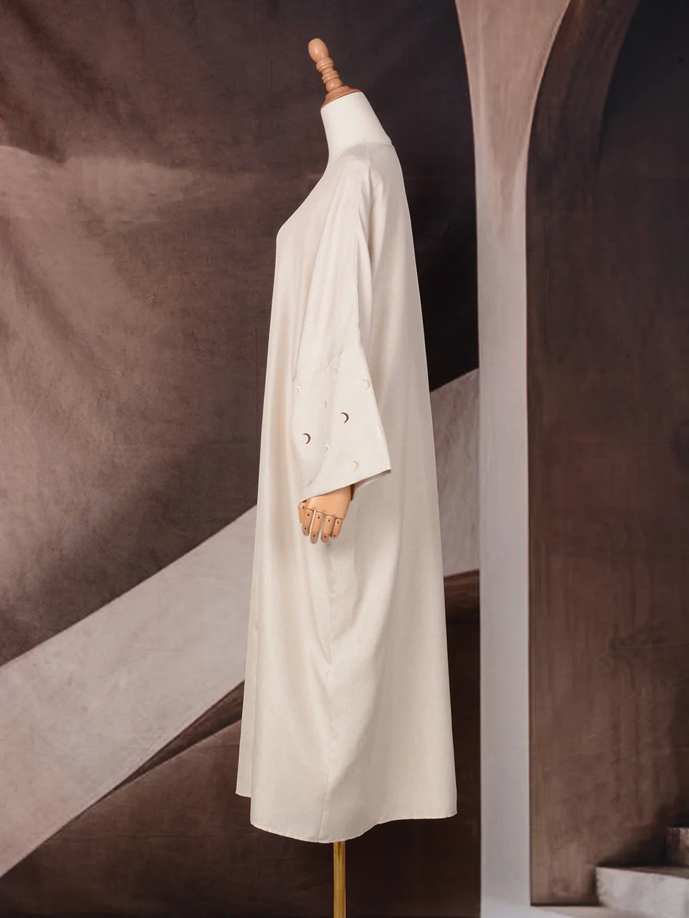 Ид Розовое кимоно Луна Абая Дубай Турция Ислам Мусульманское скромное платье