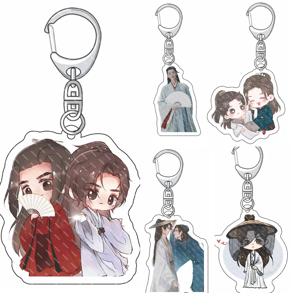Брелок в стиле аниме «Слова о чести» Чжоу цзышу Вэнь кессин, акриловый брелок, ремешок, фигурка, подвесные аксессуары, винтажный стиль, брелок