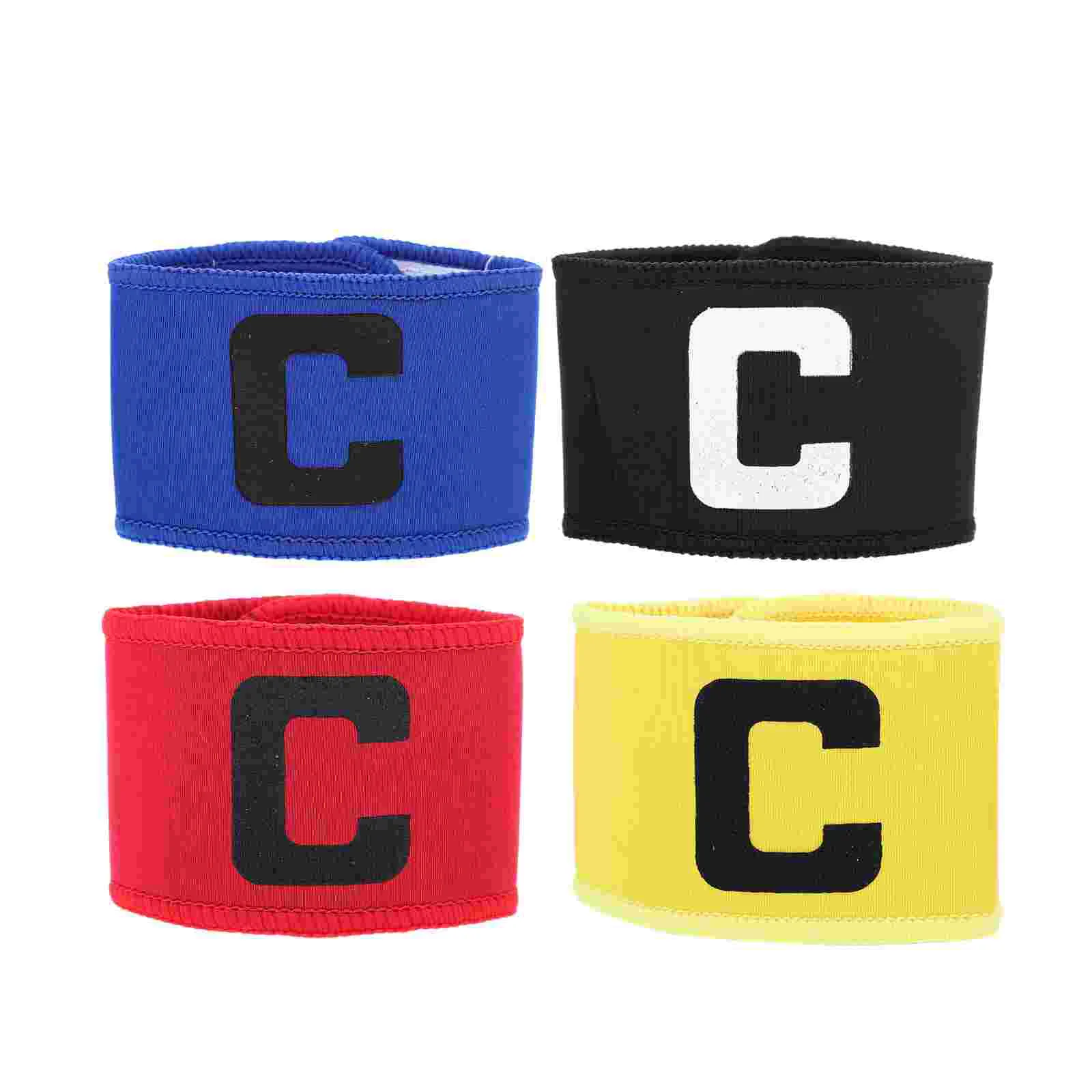 

4PCS Soccer Team Captains Armlets Captain's Label Arm Bands for Football Match