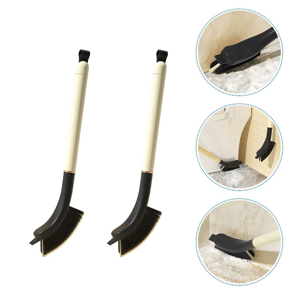 

2Pcs Bathroom Crevice Brush Groove Cleaning Brush Hard-Bristled Detail Cleaner Brush