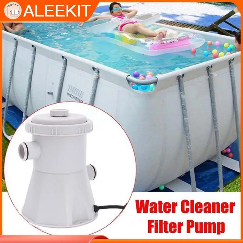

110V-240V Electric Swimming Pool Filter Pump Water Cleaning Circulation Filter Tool Above The Ground Pool 300 gallons