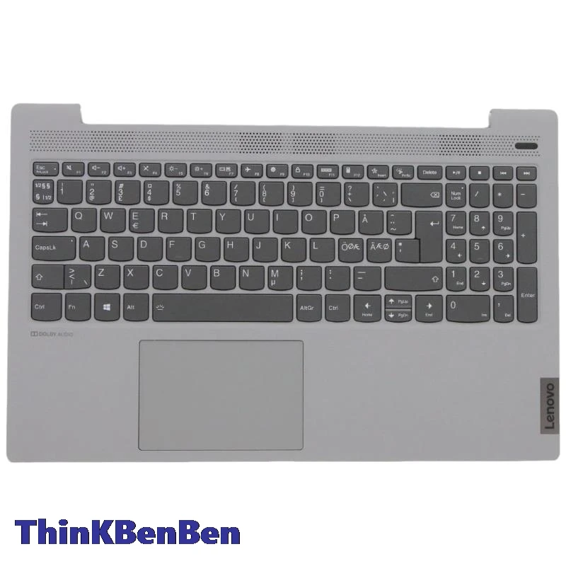 NDC Nordic Platinum Grey Верхний чехол для клавиатуры упор рук Lenovo Ideapad 5 15 ITL05 IIL05 ALC05 ARE05 5CB0X56099