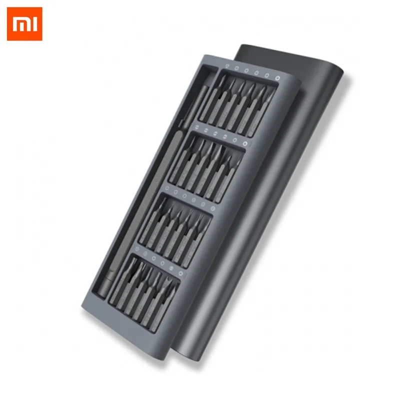 

Набор прецизионных отверток Xiaomi Mi Mijia 24 в 1, магнитные биты, алюминиевая коробка, Набор отверток «сделай сам» для умного дома, телефона