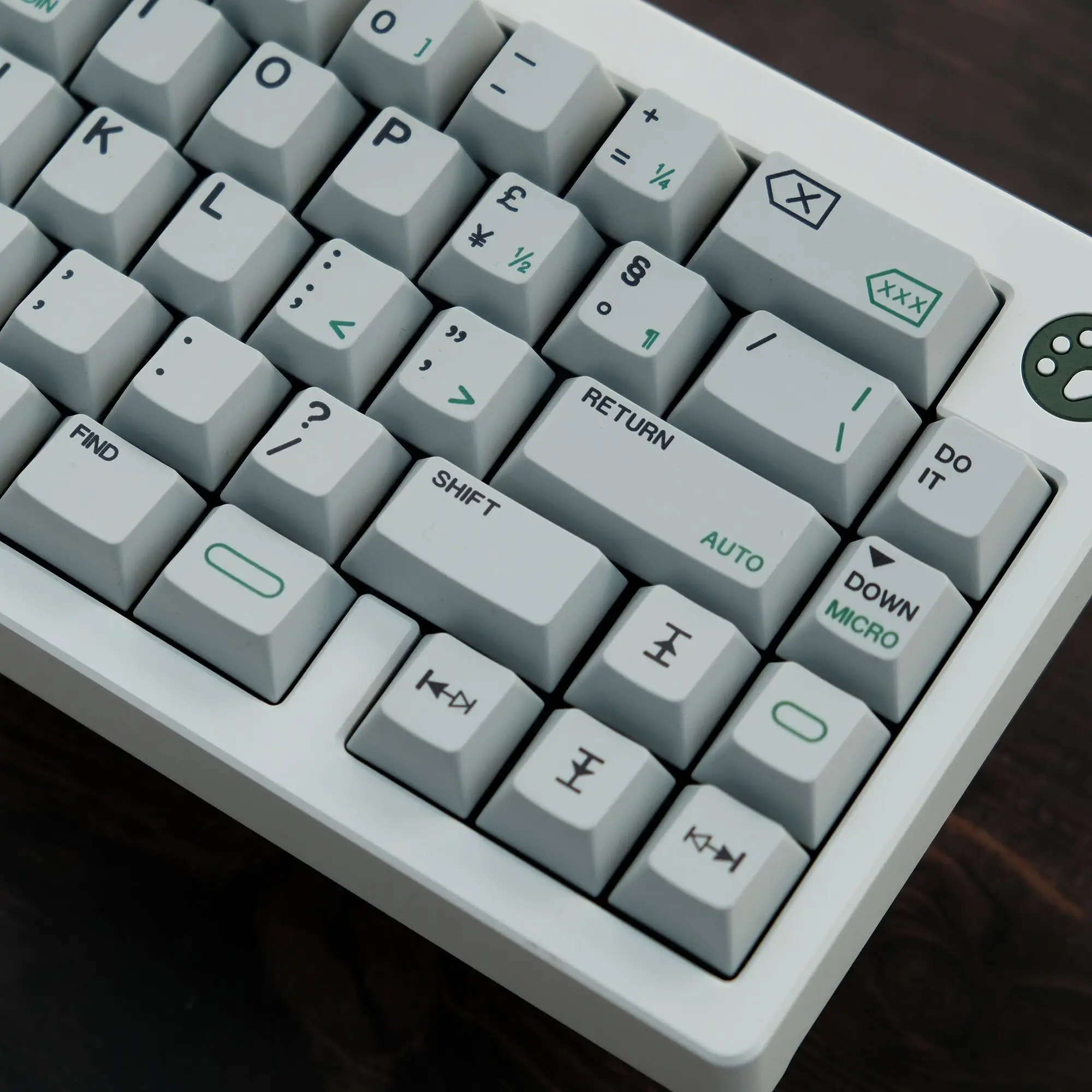 Keybox Shenpo DYE SUB PBT 6002 Keycaps Cherry Profile 150 Keys Full Set Simple Grey Keycaps For Mechanical Keyboard