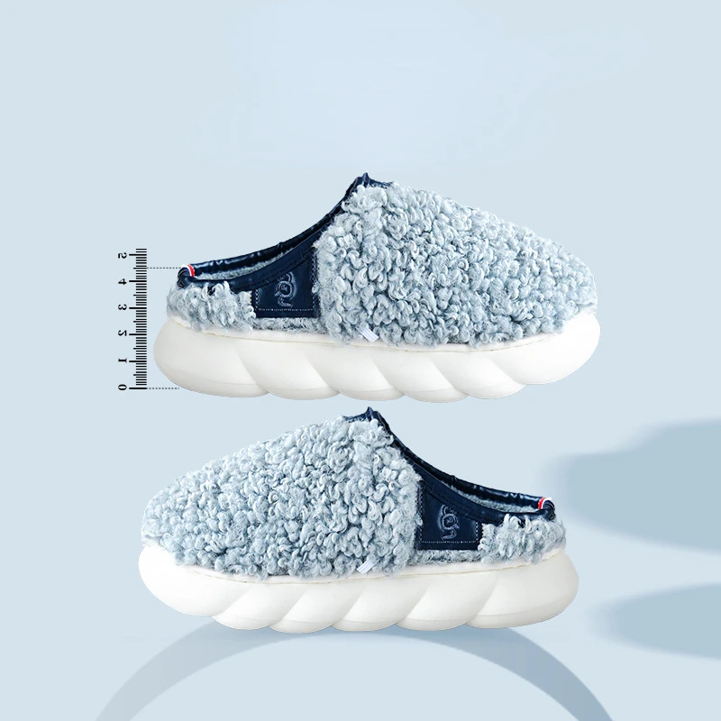 

Тапочки мужские зимние х/б, на толстой подошве, Нескользящие