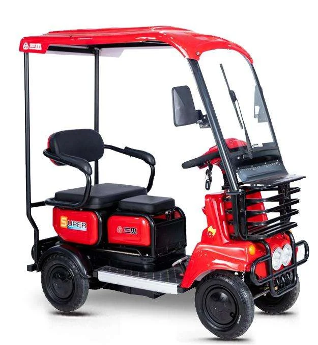 Новый электрический четырехколесный с держателем для мобильного телефона