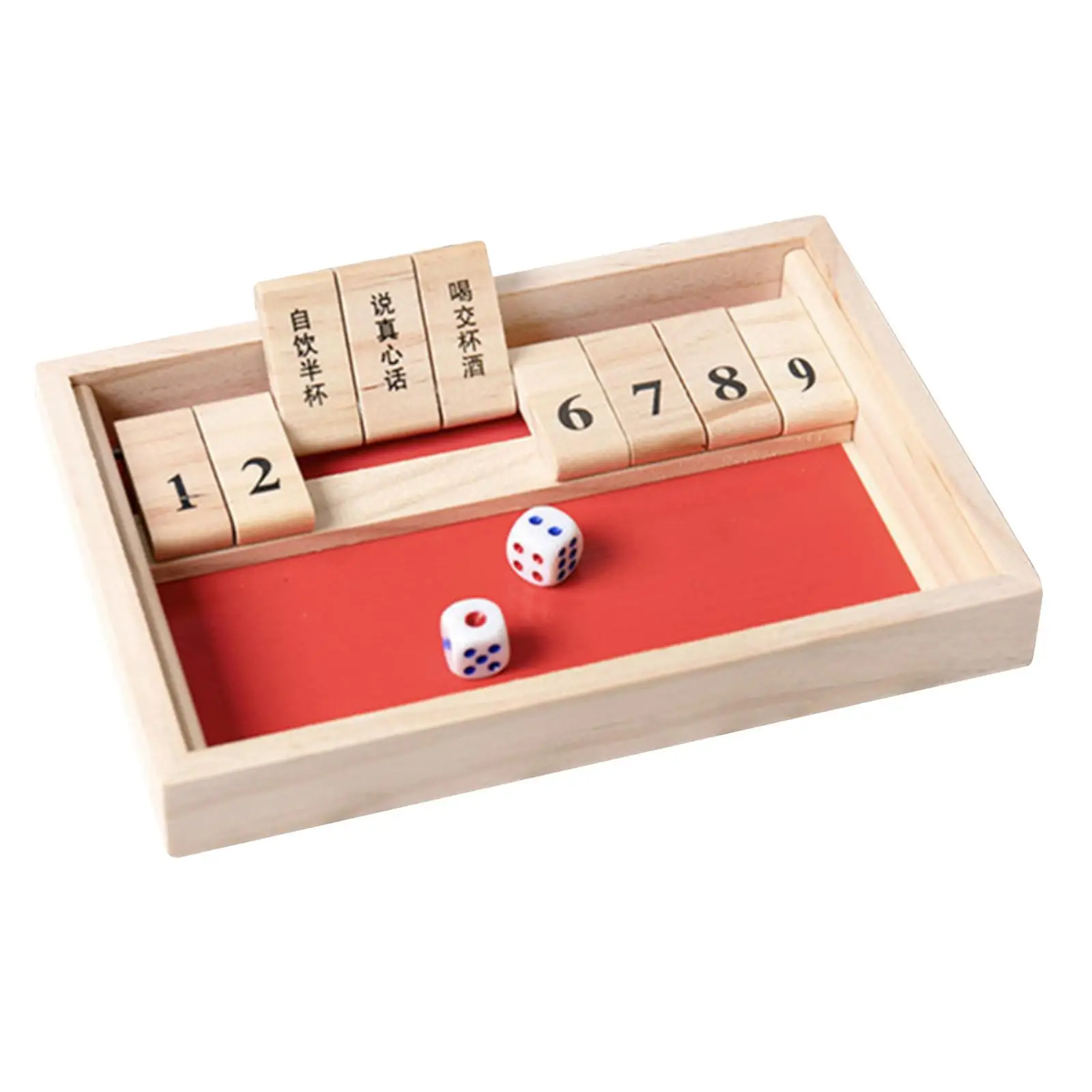 

Классическая деревянная коробка с 9 цифрами и играми