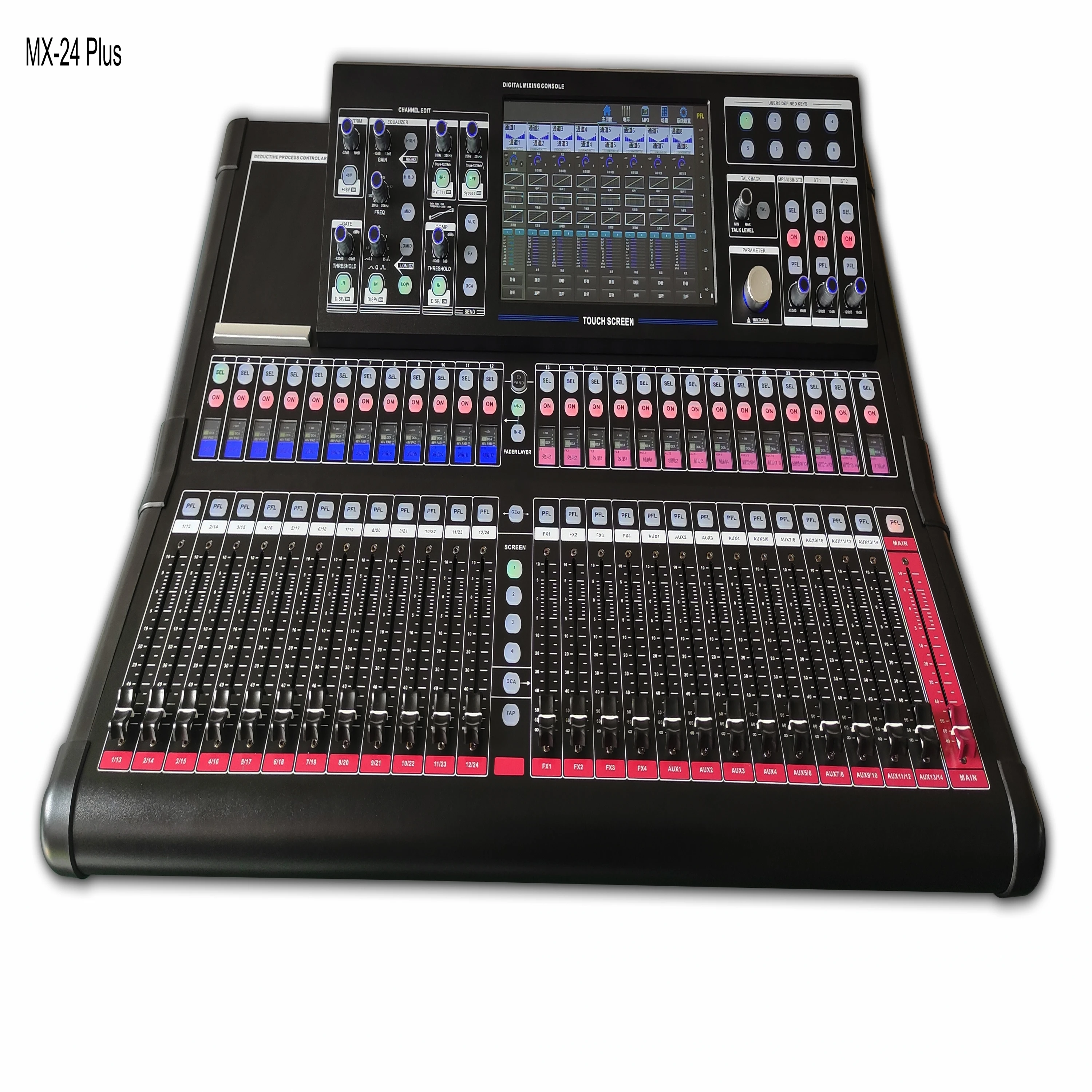 

MX-24PLUS Mixer+Flight case Digital mixing desk console 24Ch professional Audio DJ Optional Multi-track Dante Recording Digital