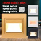 Встраиваемая светодиодная настенная лампа с пассивным инфракрасным датчиком