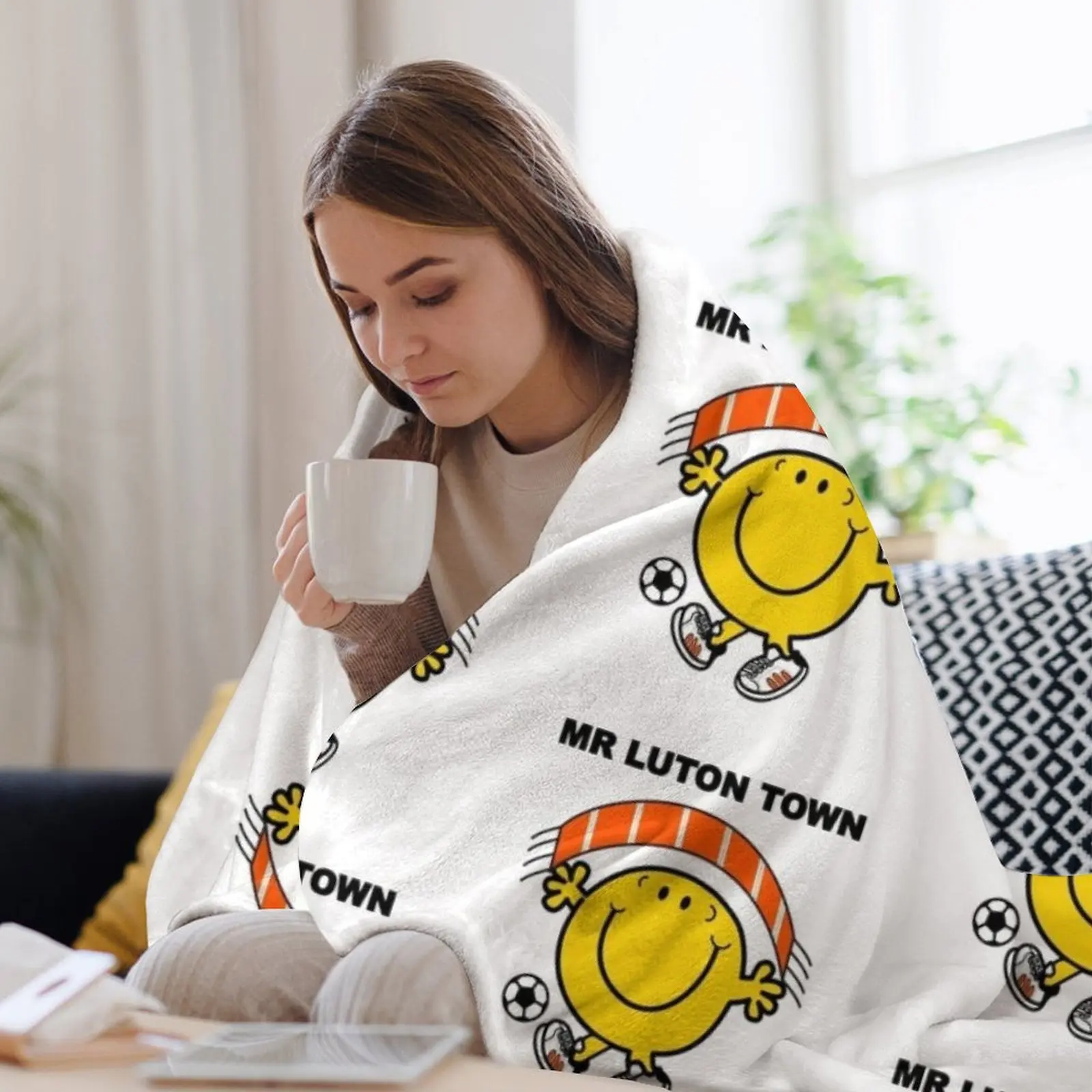 Плед Mr Luton Town тяжелое для сна Дизайнерские одеяла