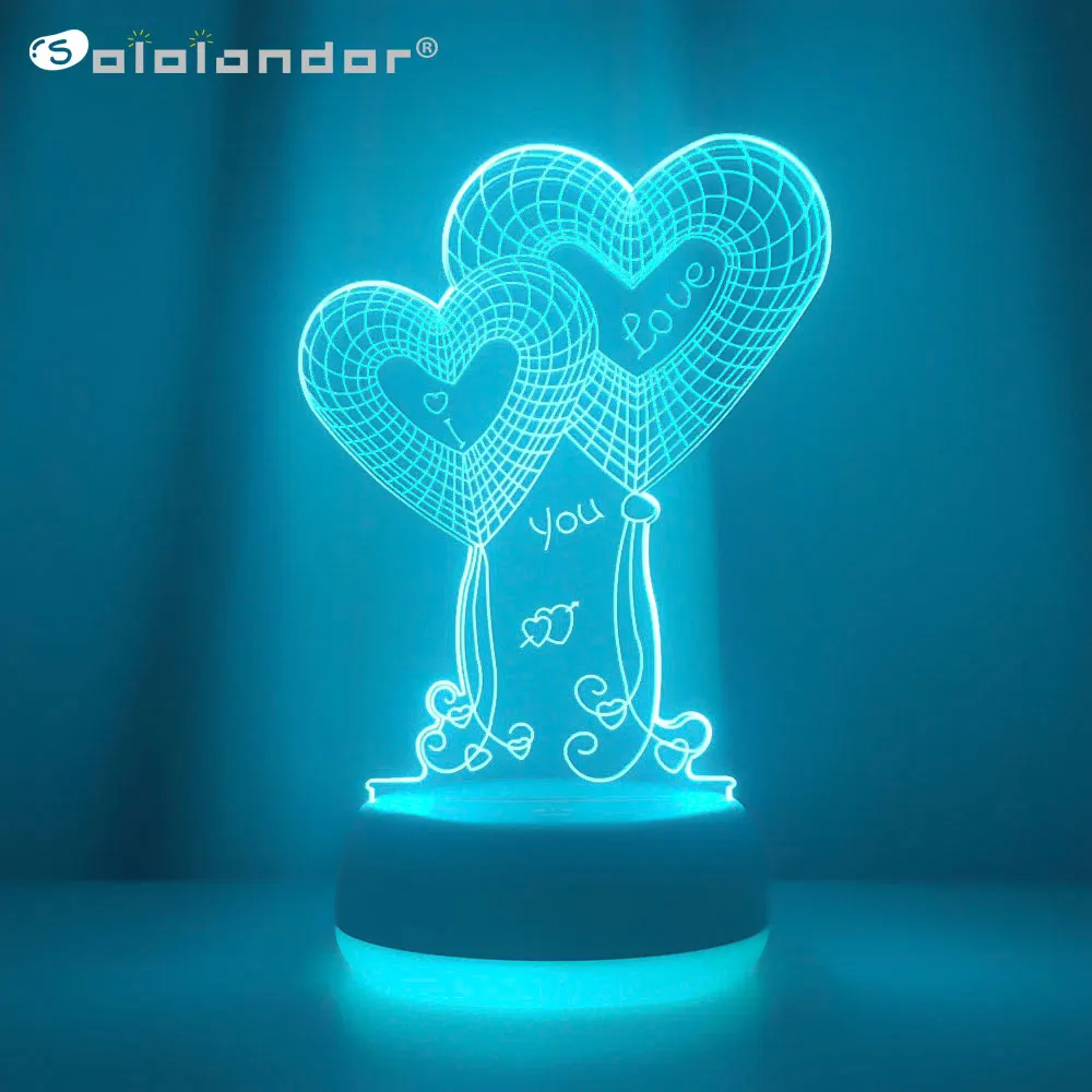 

New Colors Change 3D Astronaut Night Lamp LED Illusion Visual Night Light Kids Bedroom Decoration Sleeping Lamp Best Kids Gifts