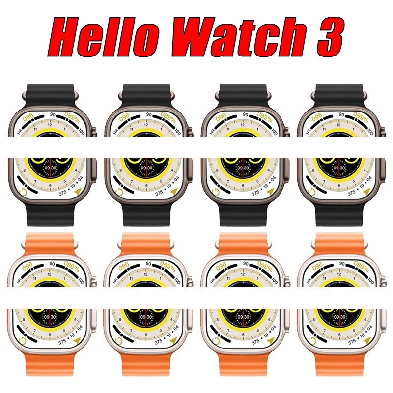 

Hello Watch 3 Smart Watch Men Women AMOLED Series 8 Watches 2023 Ultra 49mm