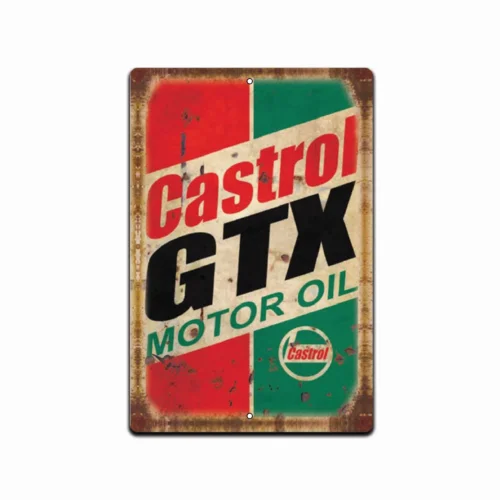 Винтажная Оловянная ретро-Марка Castrol GTX