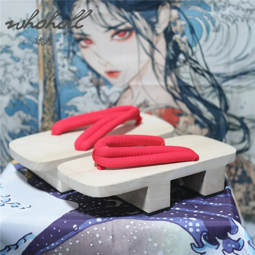 Японские деревянные гейши Geta летние мужские и женские тапочки с двумя зубцами