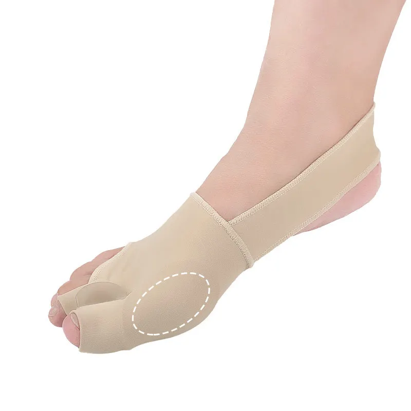 

1Pair Toe Separator Hallux Valgus Orthopedic Bunion Corrector Straightener Bandage Orthosis Support Elastic Two-Toe Foot Care