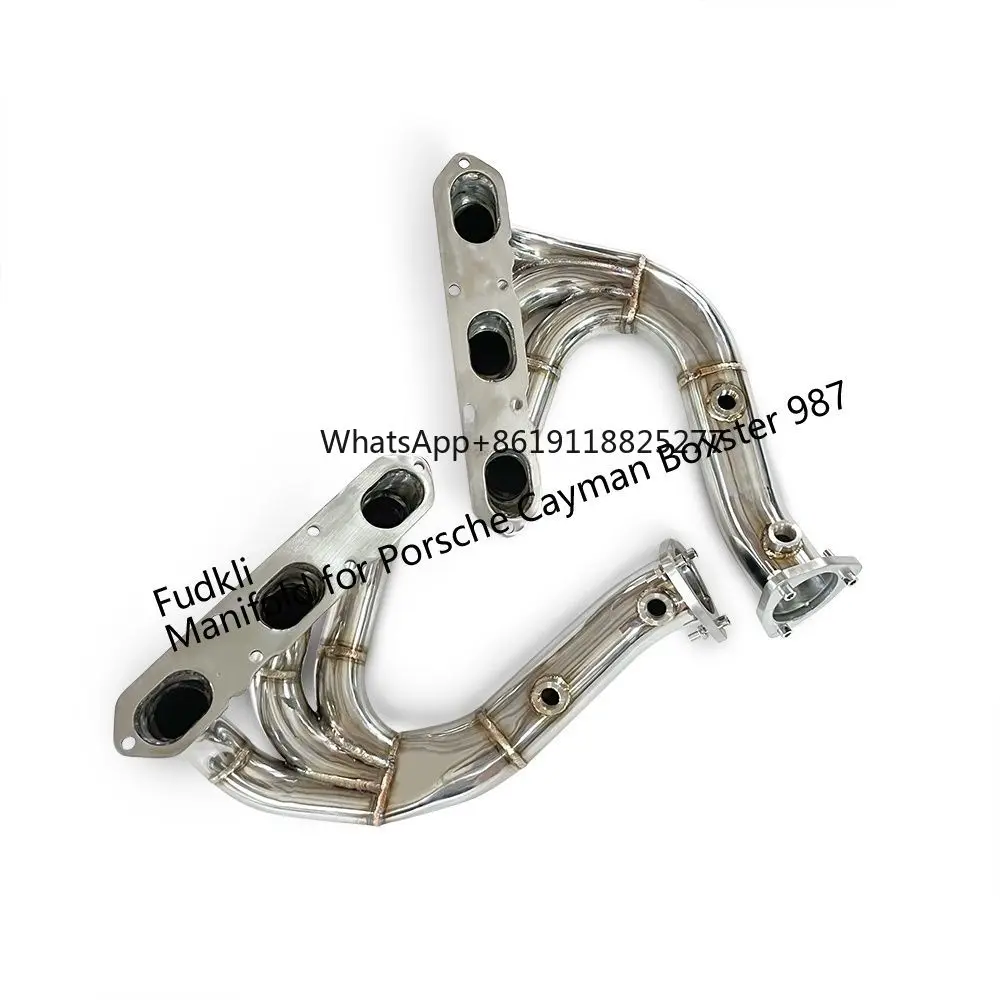 Лидер продаж коллектор выхлопной системы для Porsche Cayman Boxster 987 2006-2012 разъемы с Catalys