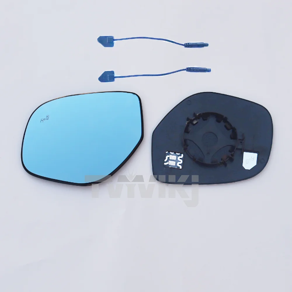 

1 пара боковых зеркал заднего вида, голубые стеклянные линзы с слепой зоной, фото для Mitsubishi Outlander 2016-2020, антибликовые BSA BSD