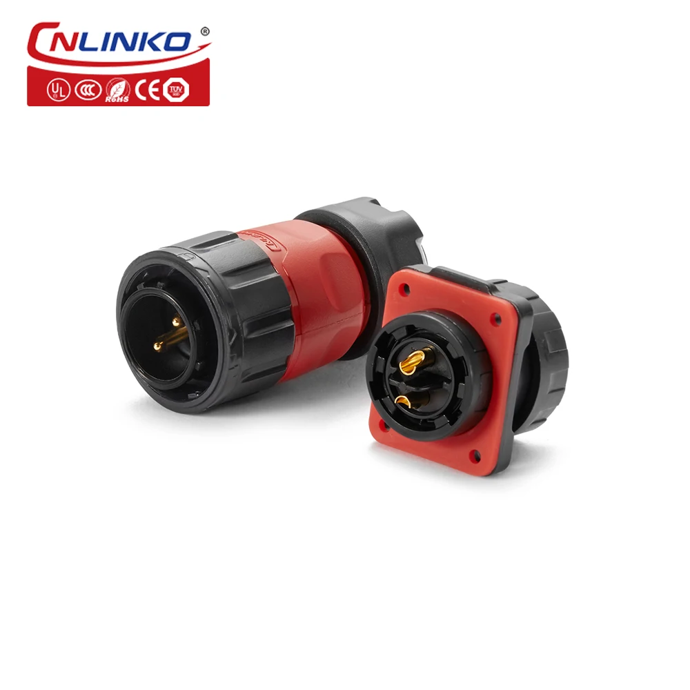 CNLINKO 20A Машинный разъем электрического провода 2-контактный водонепроницаемый