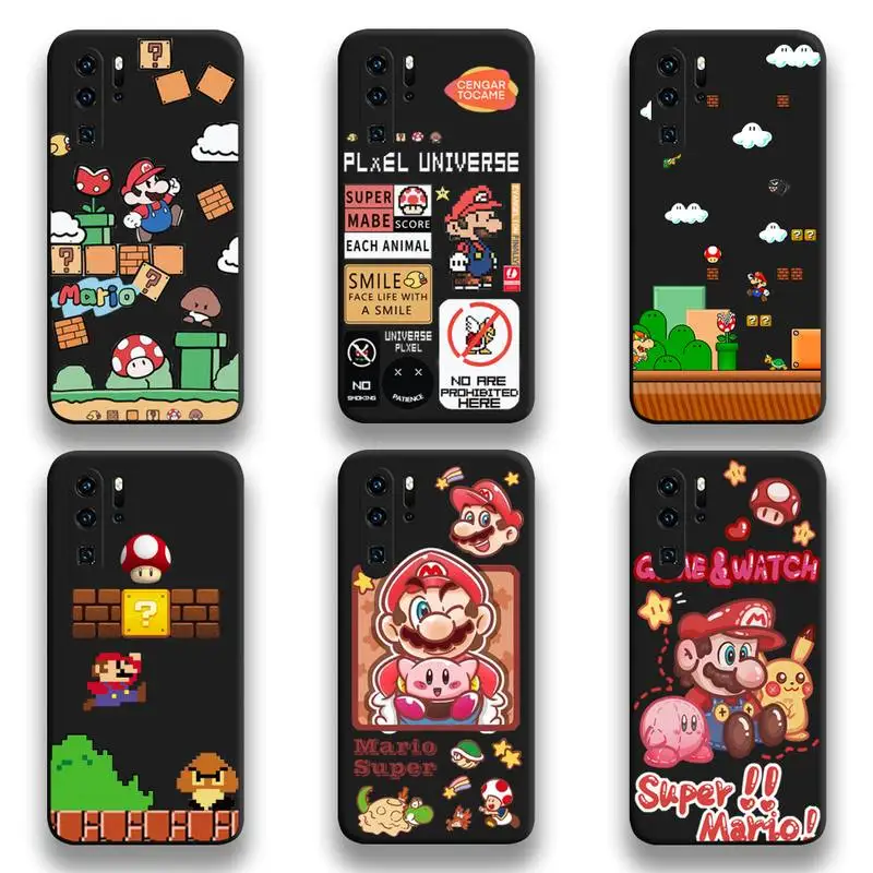 

Hot Cartoon Games Super Mario Bros Phone Case For Huawei P20 P30 P40 lite E Pro Mate 40 30 20 Pro P Smart 2020