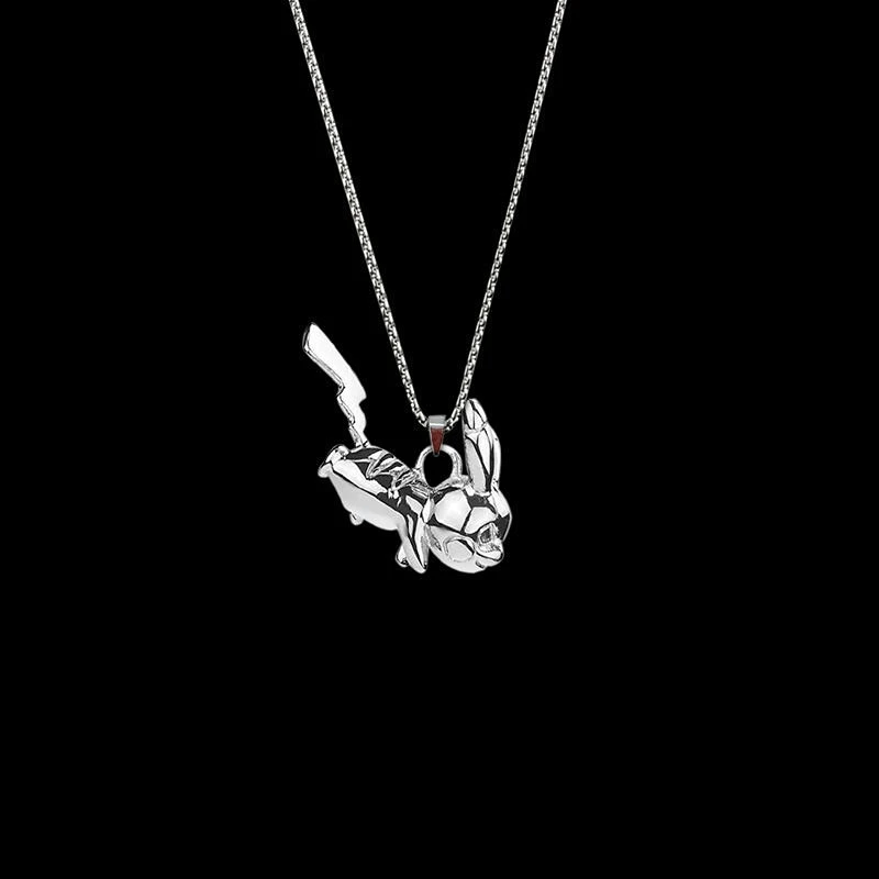

Pikachu Necklace Male Pet Elf Pendant Female Accessories Couple Sweater Chain