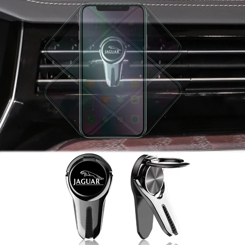 

Multipurpose Car phone holder Air Vent Holder Finger Ring Holder For Jaguar XF XE XJ F-Pace XType S-Type F-Type E-Pace I-PACE XK