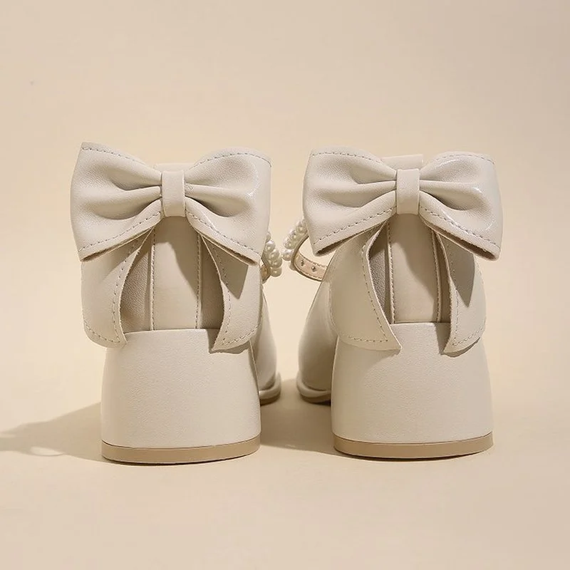 

Women Pumps Mary Janes High Heels Shoes Lolita Summer Chunky Sandals 2022 New String Bead Luxury Party Women Shoes Mujer Zapatos