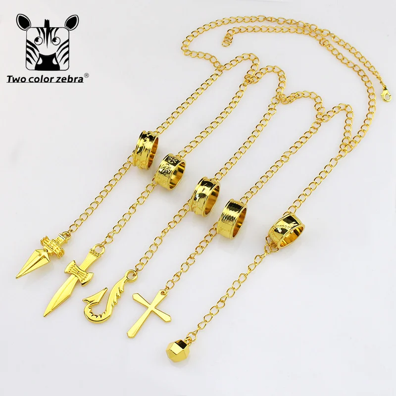 Hunter X Saber Kurapika GON FREECSS Killua Zoldyck косплей костюм реквизит металлическое кольцо