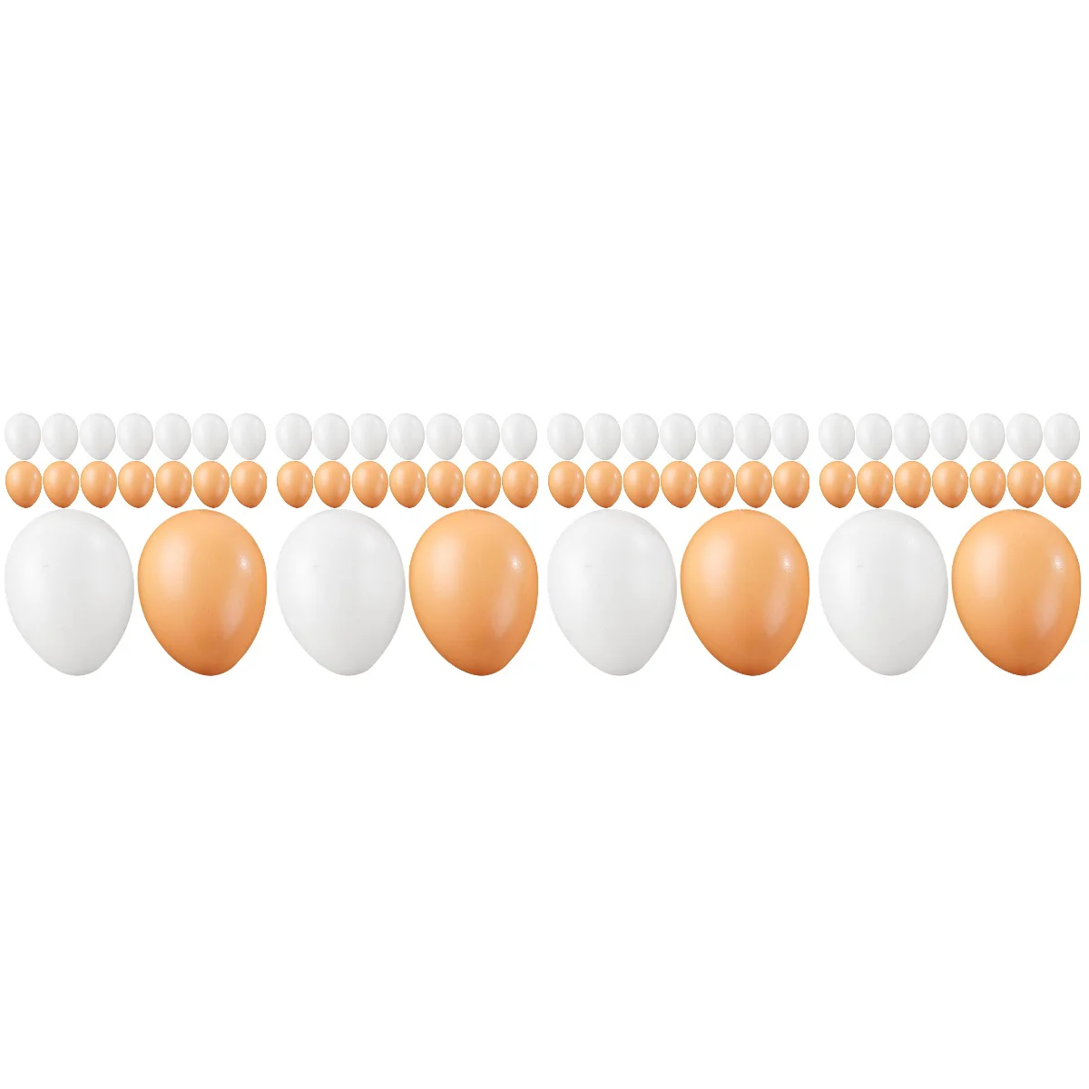 

64 pcs Fake Eggs Decoration Artificial Kitchen Foods for Laying Chicken Coop