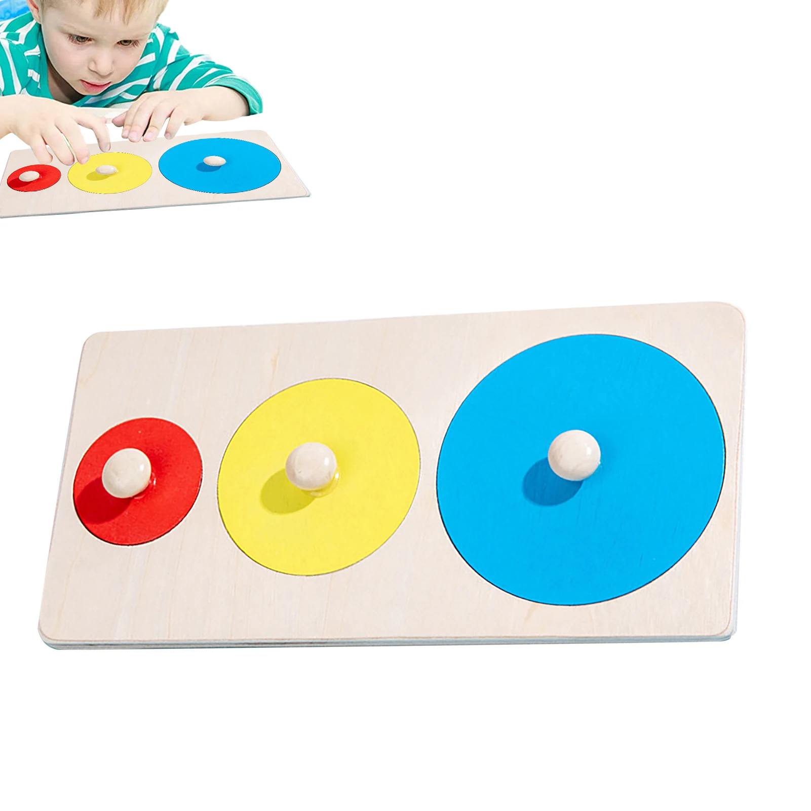 

Multiple Shape Puzzle Montessori Multiple Jumbo Knob Wood Puzzle Geometric Shape Simple Learning Sensorial Toy For Preschool
